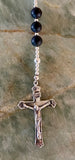 "Janice" Black Obsidian Rosary