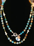 Carole Blue Agate Necklace/Bracelet
