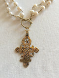"Keep the Faith" Ethiopian Cross Long/Short Necklace