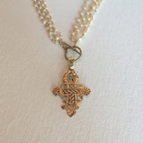 "Keep the Faith" Ethiopian Cross Long/Short Necklace