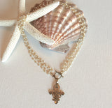 "Keep the Faith" Ethiopian Cross Long/Short Necklace