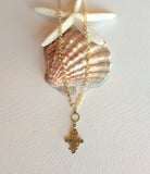 "Keep the Faith" Ethiopian Cross Long/Short Necklace