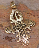"Keep the Faith" Ethiopian Cross Long/Short Necklace